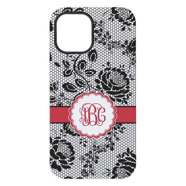 Black Lace iPhone 15 Pro Max Tough Case - Back
