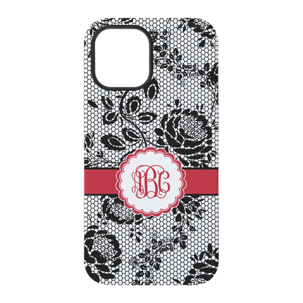 Black Lace iPhone 15 Tough Case - Back
