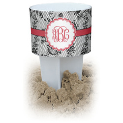 Black Lace White Beach Spiker Drink Holder (Personalized)