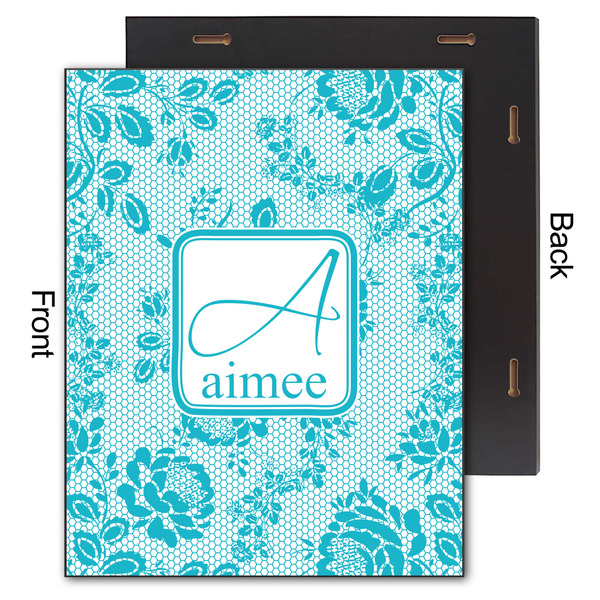 Lace 11x14 Wood Print - Front & Back View