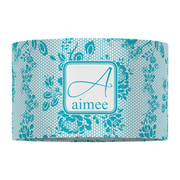 Lace 12" Drum Lampshade - FRONT (Fabric)