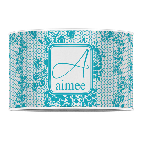 Lace 12" Drum Lampshade - FRONT (Poly Film)