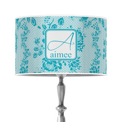 Lace 12" Drum Lamp Shade - Poly-film (Personalized)