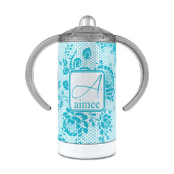 Lace 12 oz Stainless Steel Sippy Cup (Personalized)