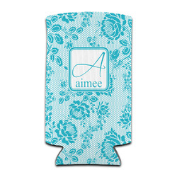 Lace Can Cooler (tall 12 oz) (Personalized)