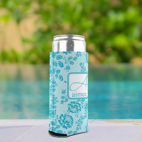Lace Can Cooler - Tall 12oz - In Context