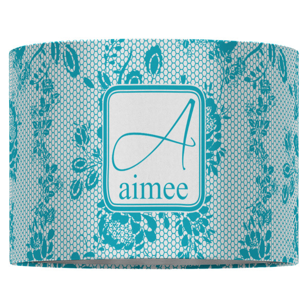 Lace 16" Drum Lampshade - FRONT (Fabric)