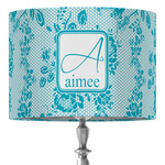 Lace 16" Drum Lamp Shade - Fabric (Personalized)