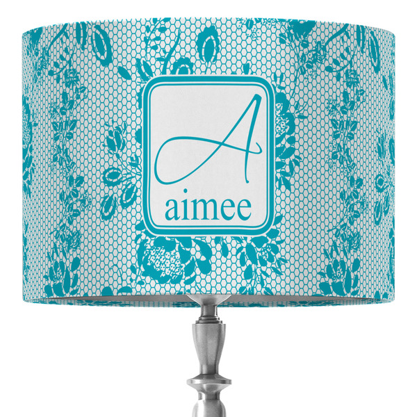Custom Lace 16" Drum Lamp Shade - Fabric (Personalized)