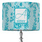 Lace 16" Drum Lampshade - ON STAND (Fabric)