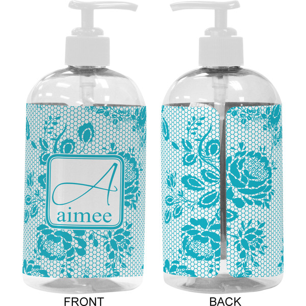 Lace 16 oz Plastic Liquid Dispenser- Approval- White