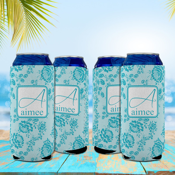 Lace 16oz Can Sleeve - Set of 4 - LIFESTYLE