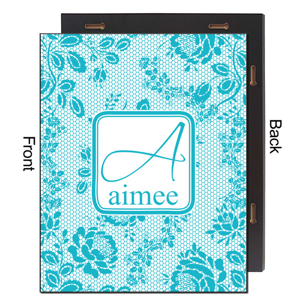 Lace 16x20 Wood Print - Front & Back View