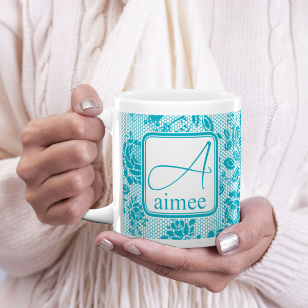 Lace 20oz Coffee Mug - LIFESTYLE