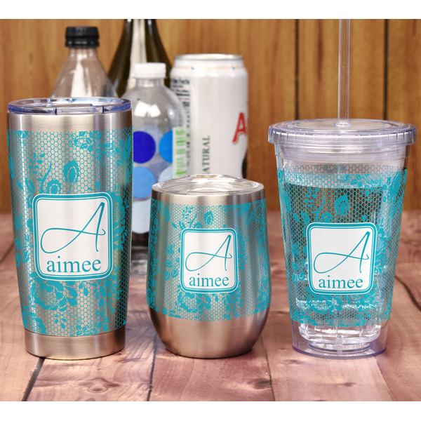Lace 20oz SS Tumbler - Full Print - In Context