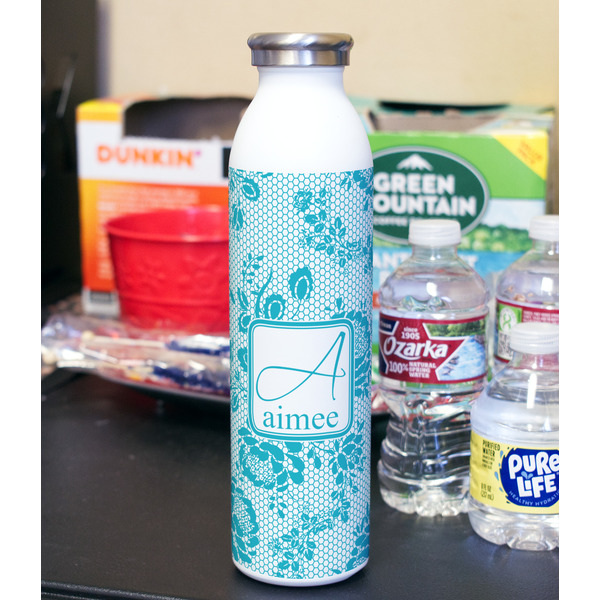 Lace 20oz Water Bottles - Full Print - In Context