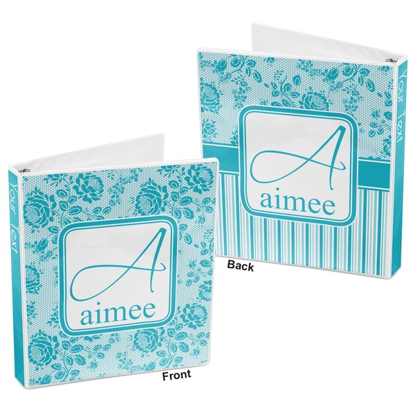 Lace 3-Ring Binder Front and Back