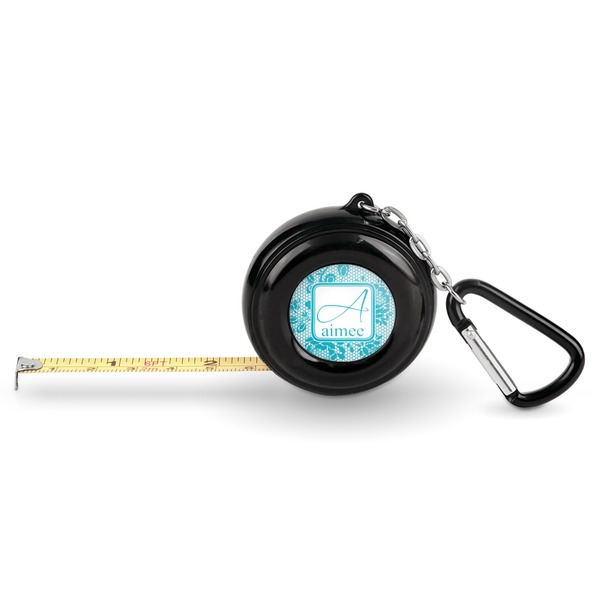Custom Lace Pocket Tape Measure - 6 Ft w/ Carabiner Clip (Personalized)