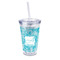 Lace 16oz Double Wall Acrylic Tumbler with Lid & Straw - Full Print (Personalized)