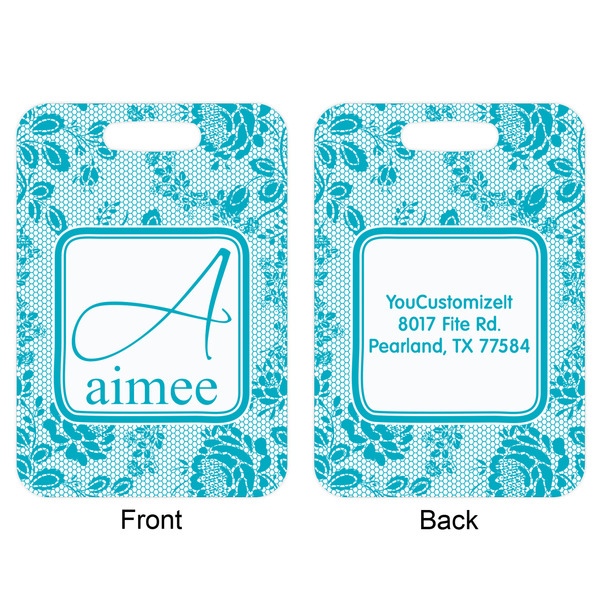 Lace Aluminum Luggage Tag (Front + Back)