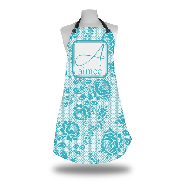 Custom Lace Apron w/ Name and Initial