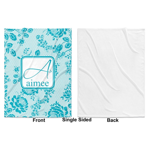 Lace Baby Blanket (Single Side - Printed Front, White Back)