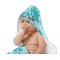 Lace Baby Hooded Towel on Child