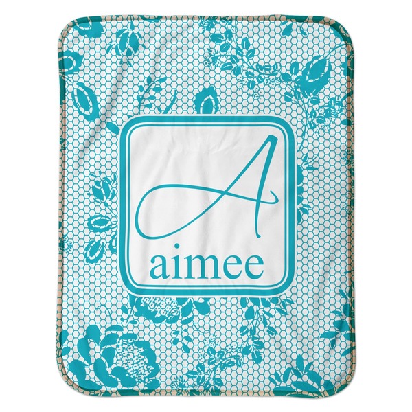 Lace Baby Sherpa Blanket - Flat