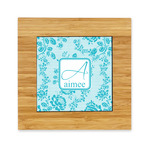 Lace Bamboo Trivet with Ceramic Tile Insert (Personalized)