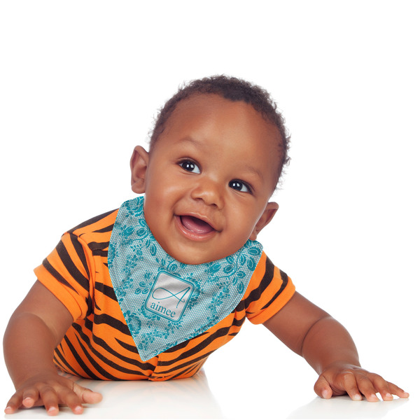 Lace Bandana Bib - (Lifestyle 1 boy)