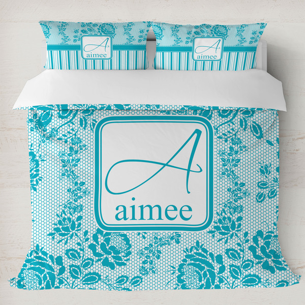 Custom Lace Duvet Cover Set - King (Personalized)