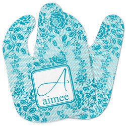 Lace Baby Bib w/ Name and Initial