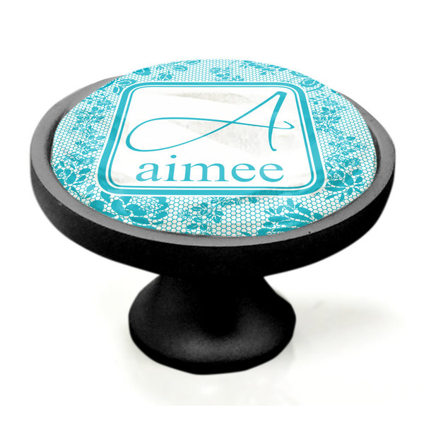 Lace Black Custom Cabinet Knob (Side)
