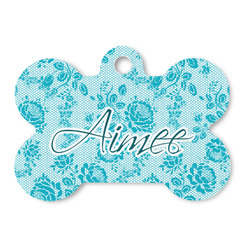 Lace Bone Shaped Dog ID Tag (Personalized)