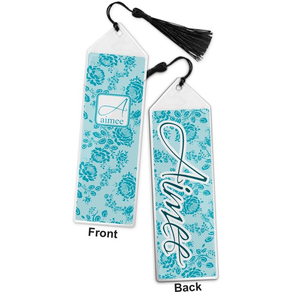 Lace Bookmark with tassel - Front and Back