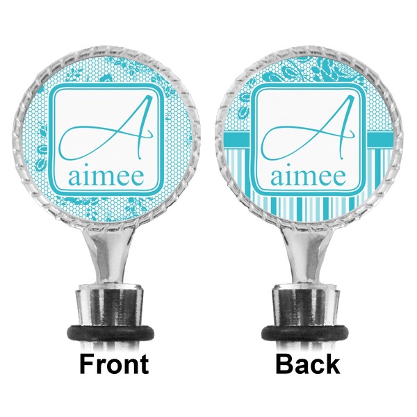 Lace Bottle Stopper - Front and Back