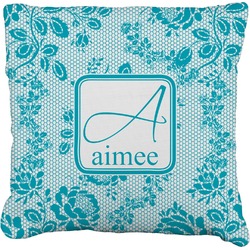 Lace Faux-Linen Throw Pillow 18" (Personalized)