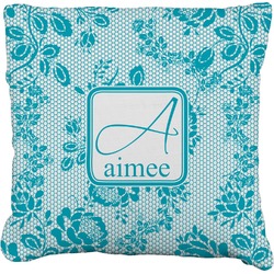 Lace Faux-Linen Throw Pillow 20" (Personalized)