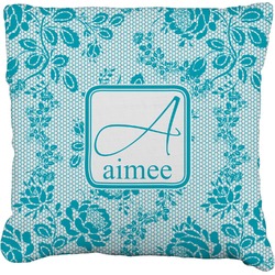 Lace Faux-Linen Throw Pillow 26" (Personalized)