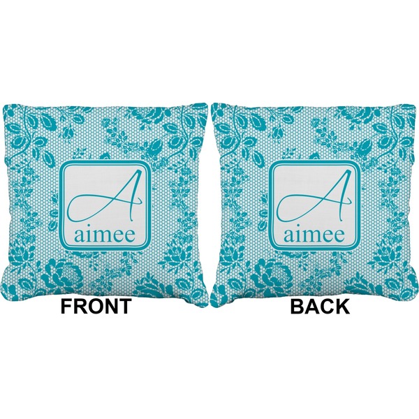 Lace Burlap Pillow Approval