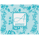 Lace Woven Fabric Placemat - Twill w/ Name and Initial