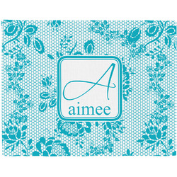 Lace Woven Fabric Placemat - Twill w/ Name and Initial