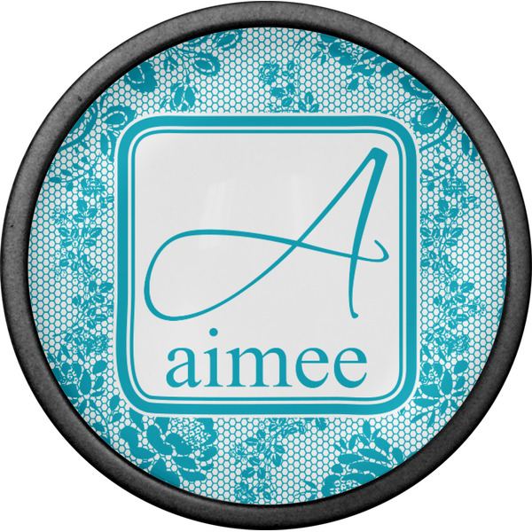 Lace Cabinet Knob - Black - Front