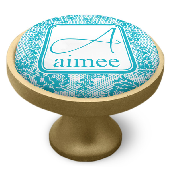 Lace Cabinet Knob - Gold - Side