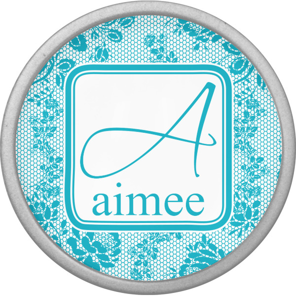 Lace Cabinet Knob - Nickel - Front