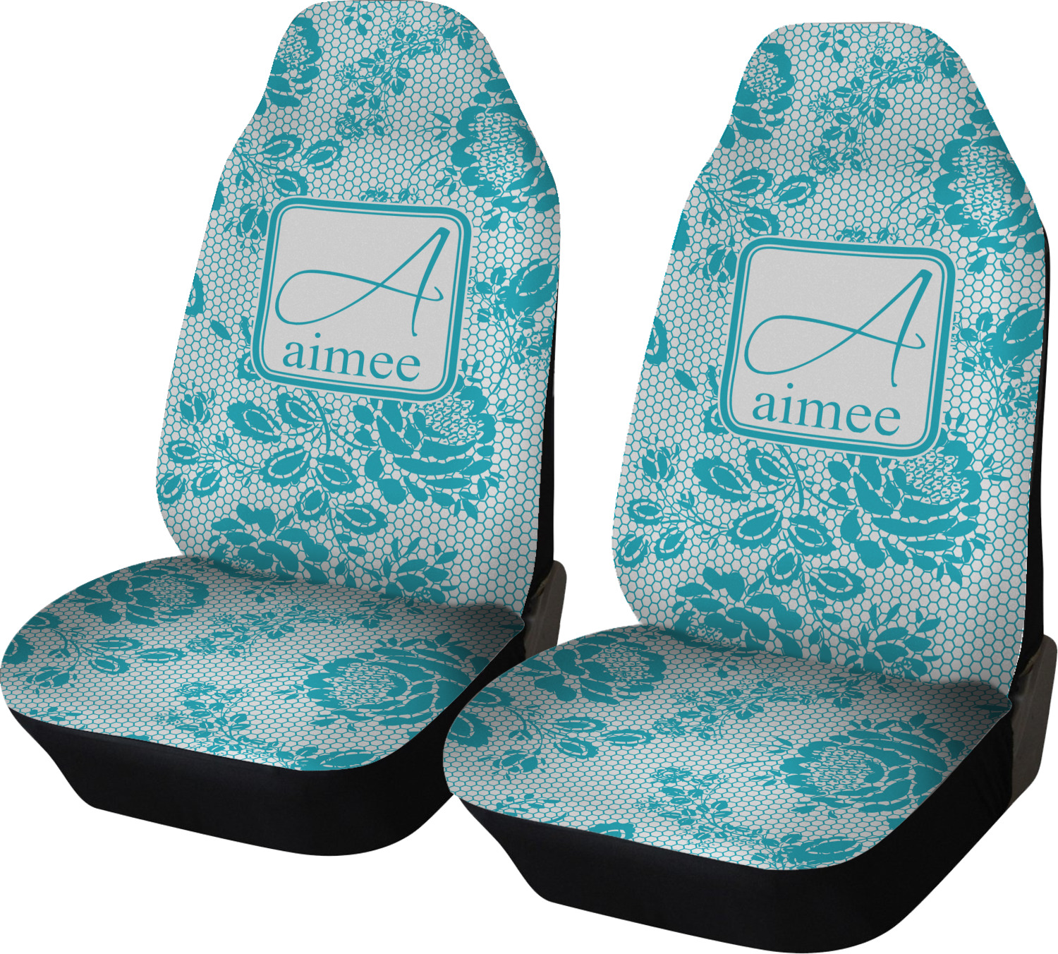 Lace Car Seat Covers (Set of Two) (Personalized) YouCustomizeIt