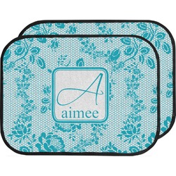 Lace Car Floor Mats (Back Seat) (Personalized)