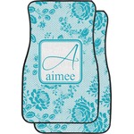 Lace Car Floor Mats (Front Seat) (Personalized)