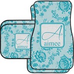 Lace Car Floor Mats Set - 2 Front & 2 Back (Personalized)