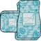 Lace Car Floor Mats Set - 2 Front & 2 Back (Personalized)